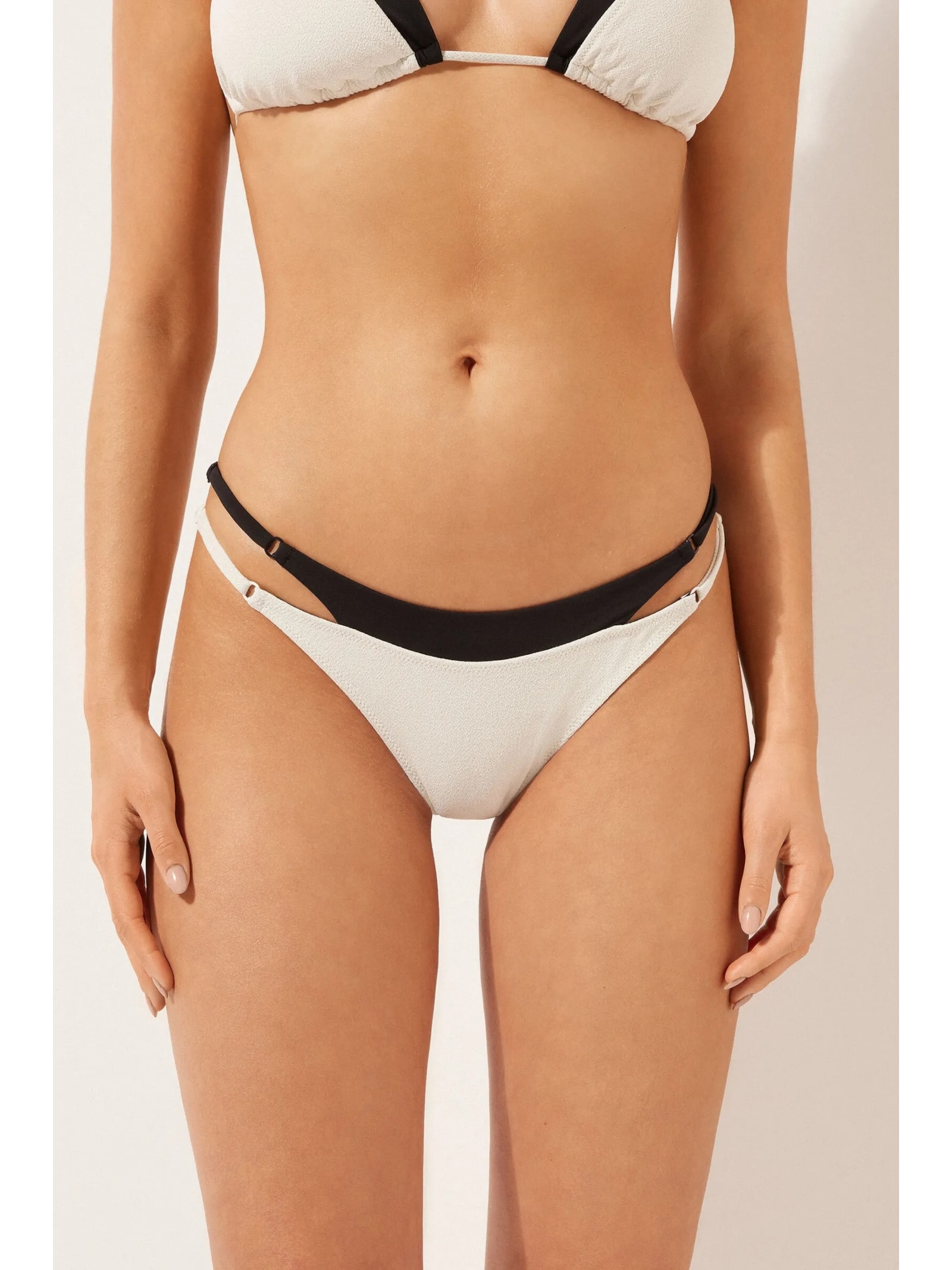 Calcinha De Biquíni Brasileira Double Bikini Branco Calzedonia