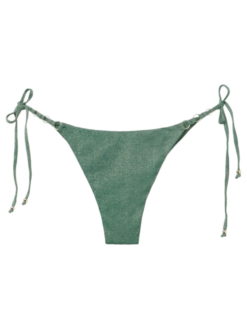 Calcinha De Biquíni Brasileira Golden Gleam – Verde