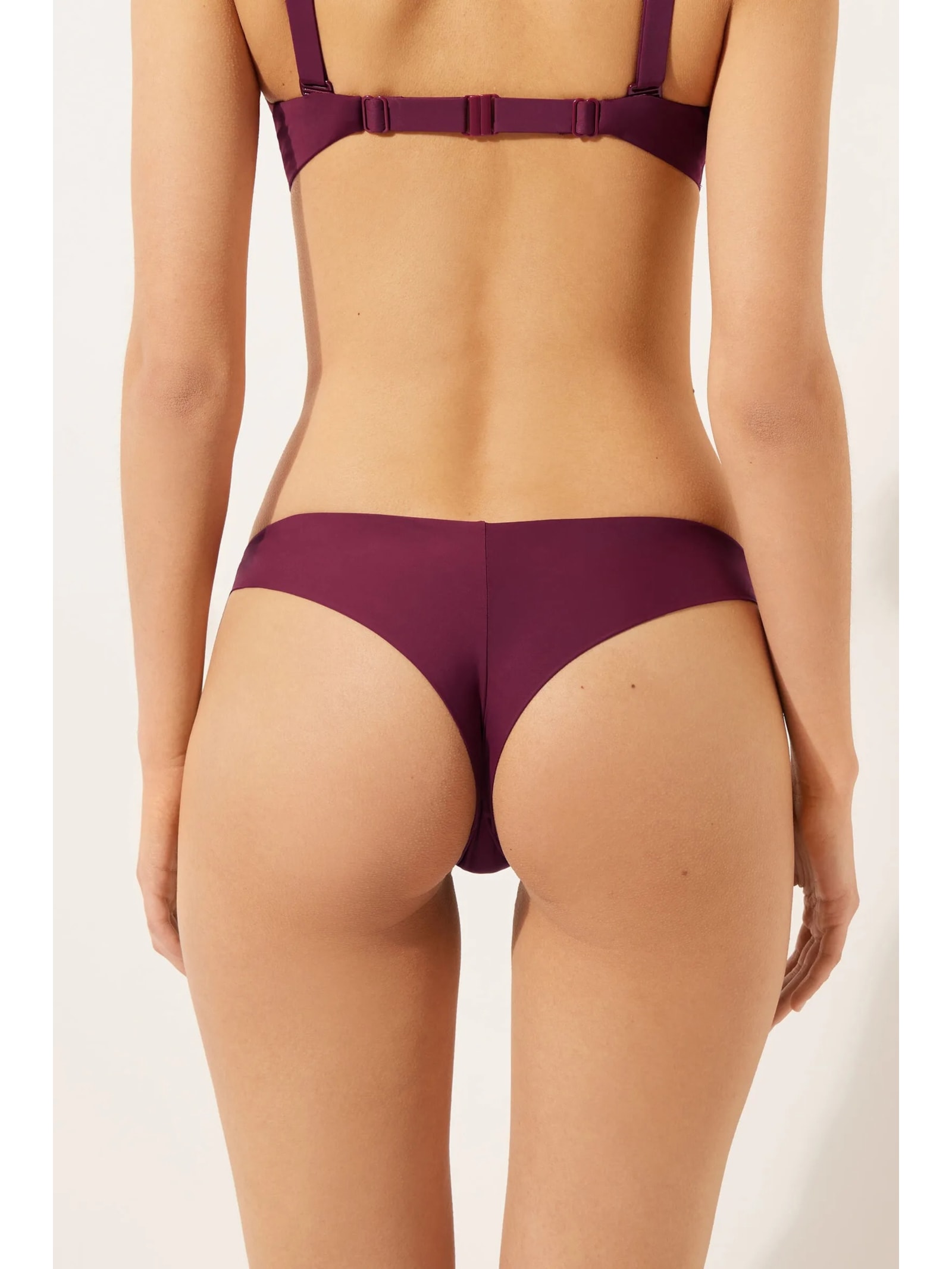 Calcinha De Biquíni Brasileira Indonésia Bordô Calzedonia