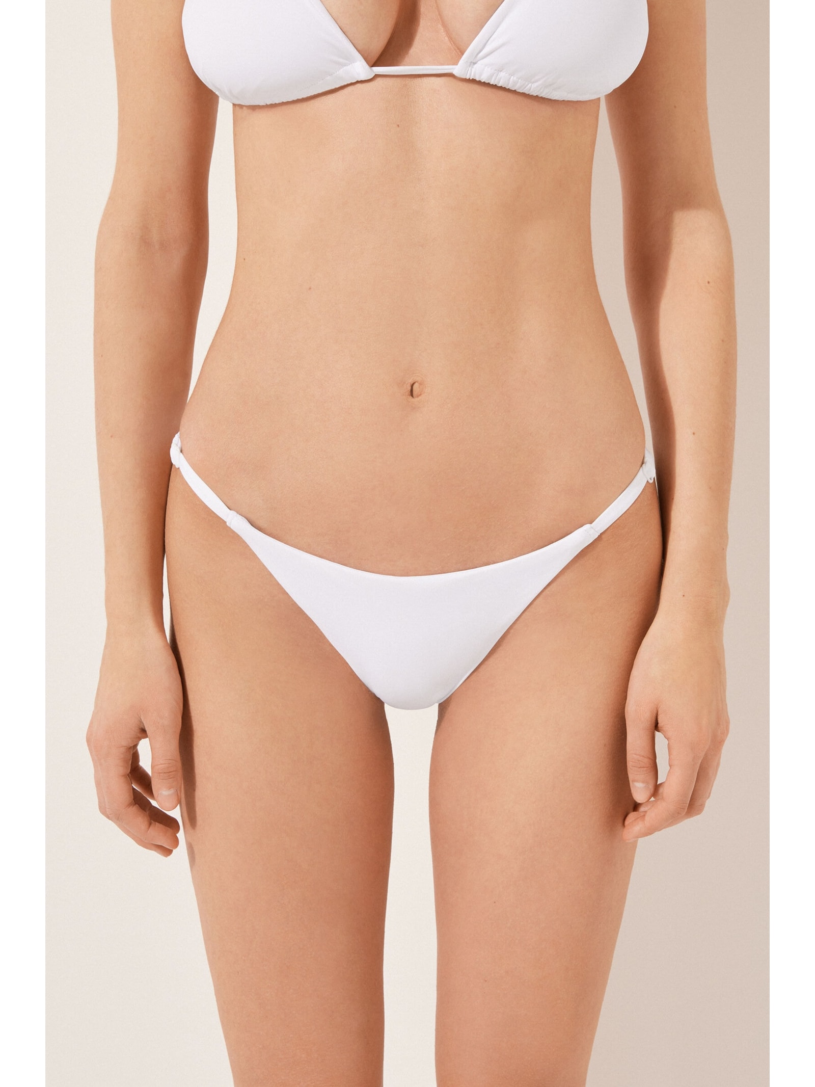 Calcinha De Biquíni Brasileira Indonésia Branco Calzedonia