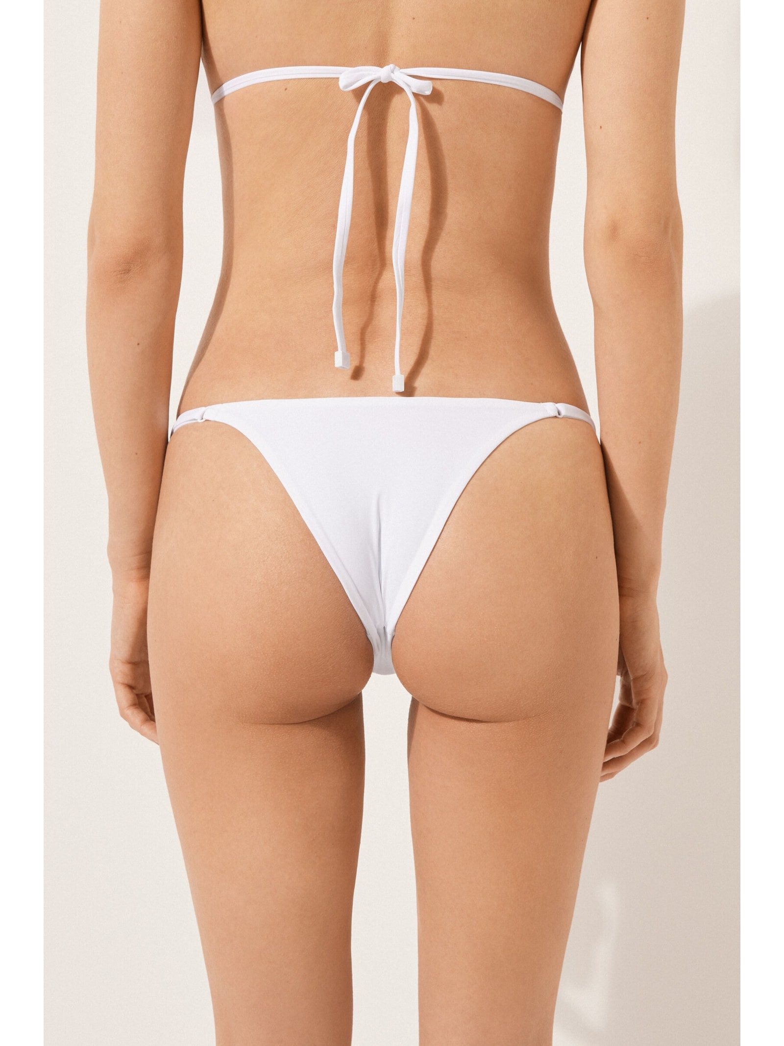 Calcinha De Biquíni Brasileira Indonésia Branco Calzedonia