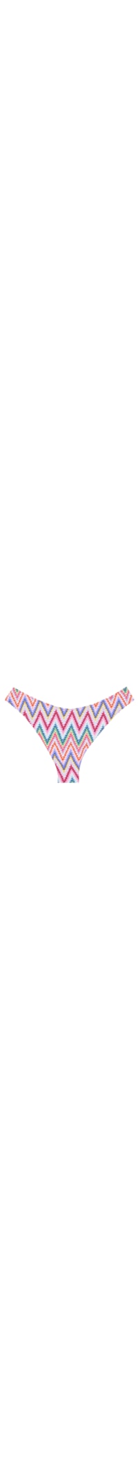 Calcinha De Biquíni Brasileira Multicolor Chevron - Rosa