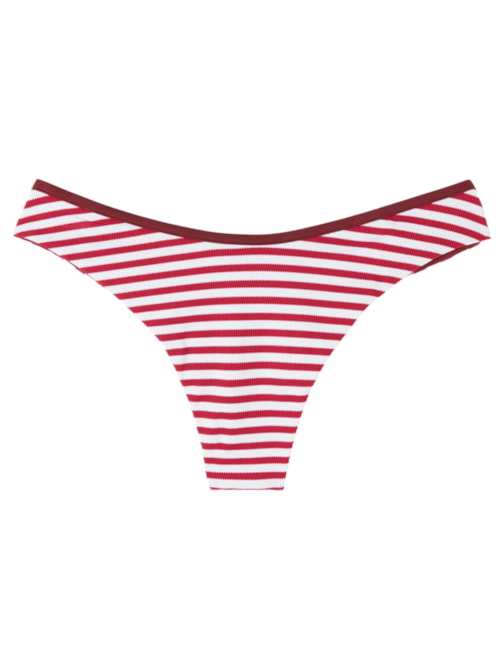 Calcinha De Biquíni Brasileira Nautical Stripes - Riscas