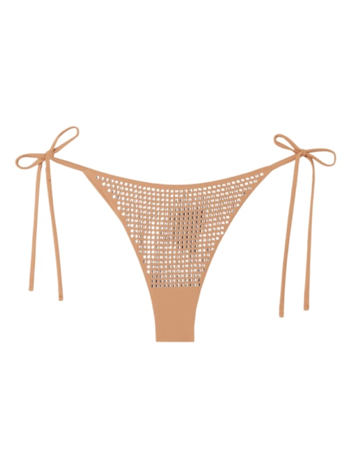 Calcinha De Biquíni Brasileira Precious Beauty - Bege