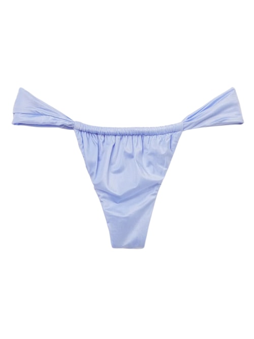 Calcinha De Biquíni Brasileira Shiny Satin – Azul