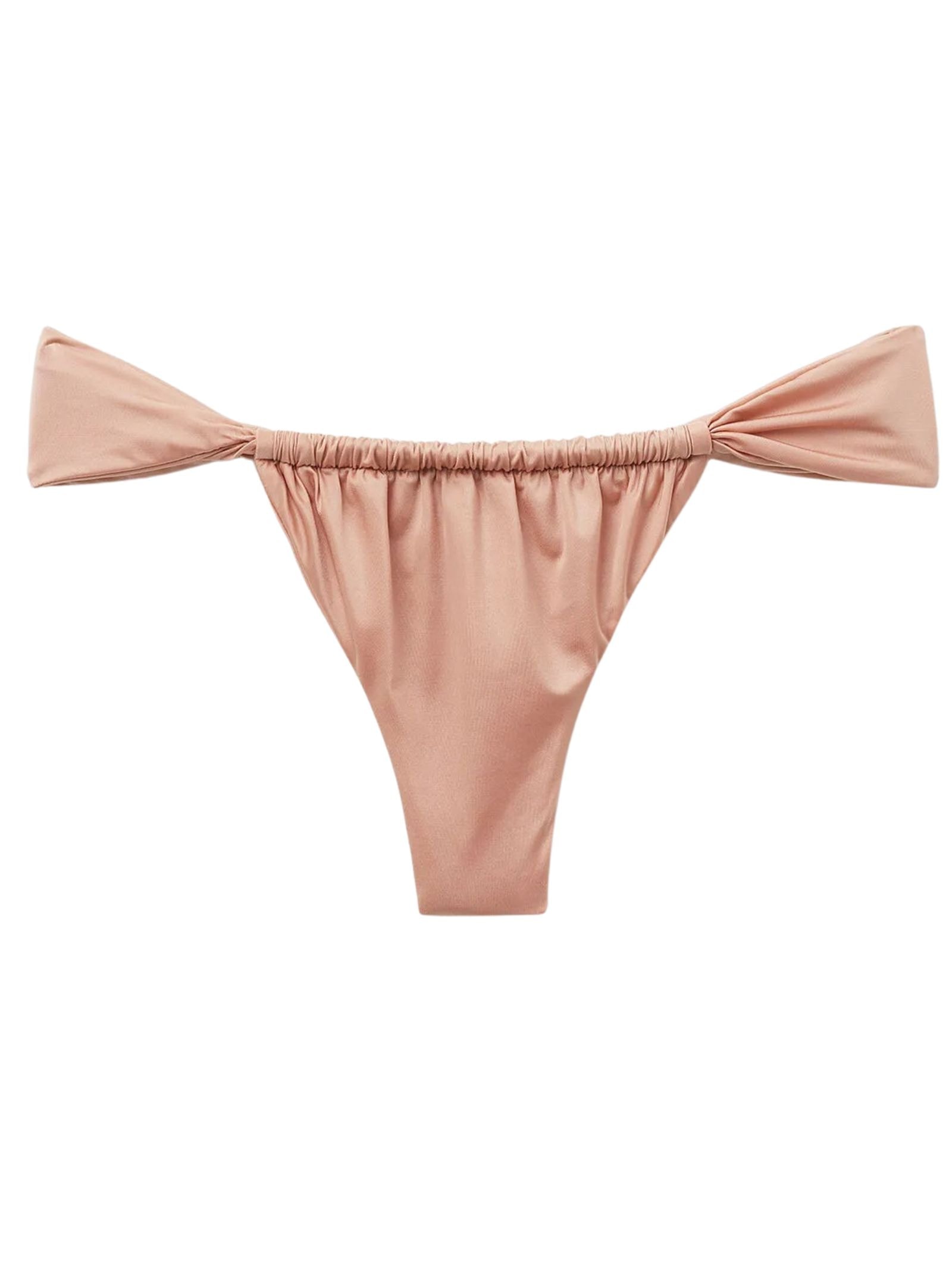 Calcinha De Biquíni Brasileira Shiny Satin Rosa Calzedonia