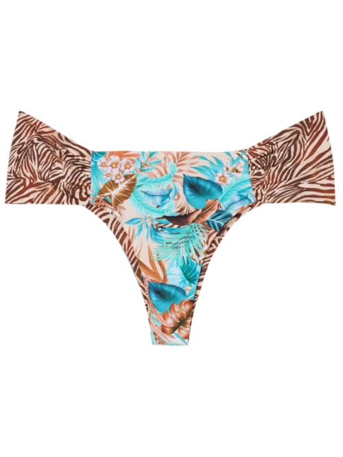 Calcinha De Biquíni Brasileira Wild Foliage – Verde