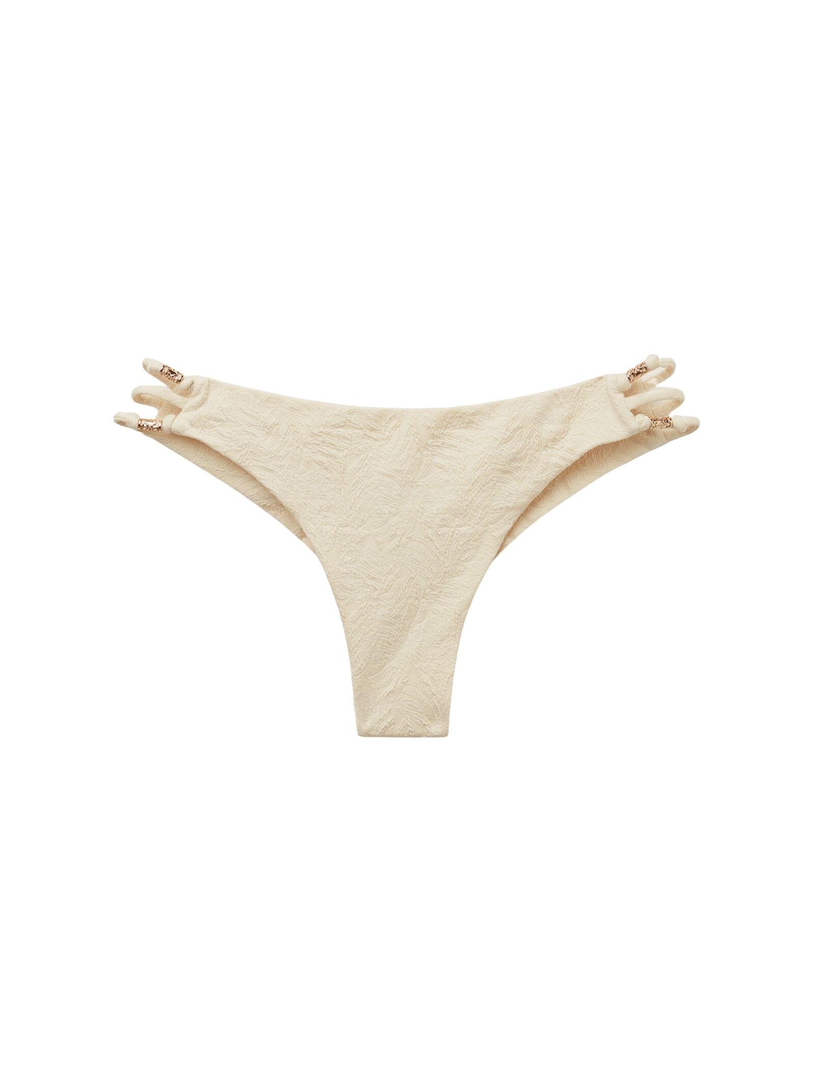 Calcinha De Biquíni Brasileira Wild Jungle Off-White Calzedonia