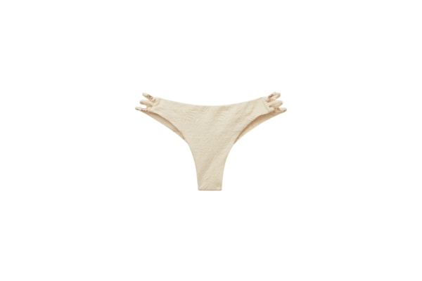 Calcinha De Biquíni Brasileira Wild Jungle - Off-White
