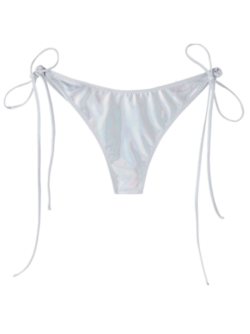 Calcinha De Biquíni Brasileiro Com Laços Daytona – Cinza