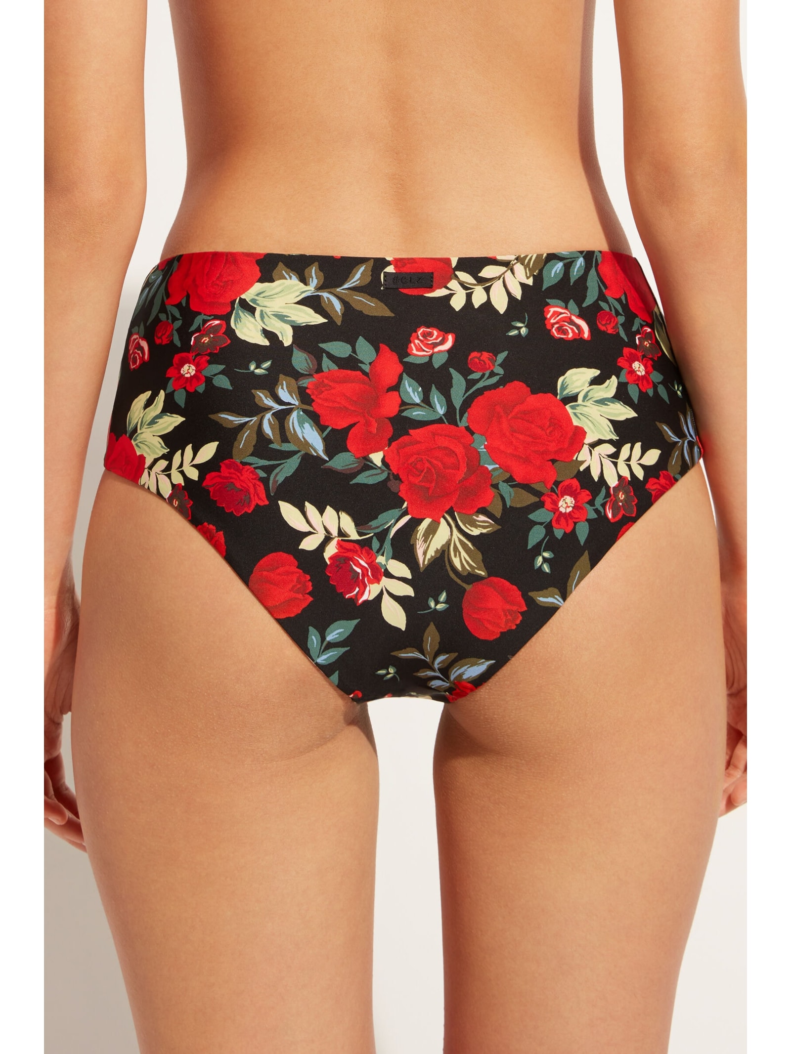 Calcinha De Biquíni Cintura Alta Dupla Face Nizza Preto Calzedonia