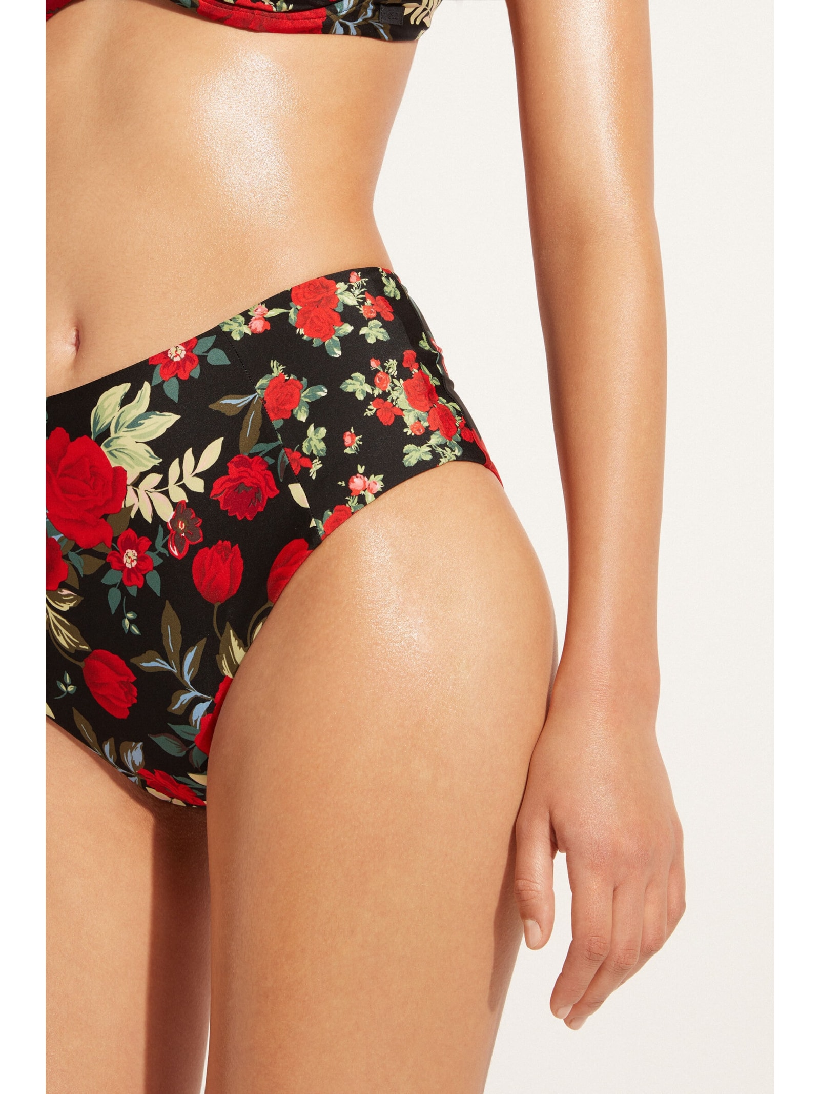 Calcinha De Biquíni Cintura Alta Dupla Face Nizza Preto Calzedonia