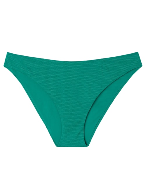 Calcinha De Biquíni Classic Piquet – Verde