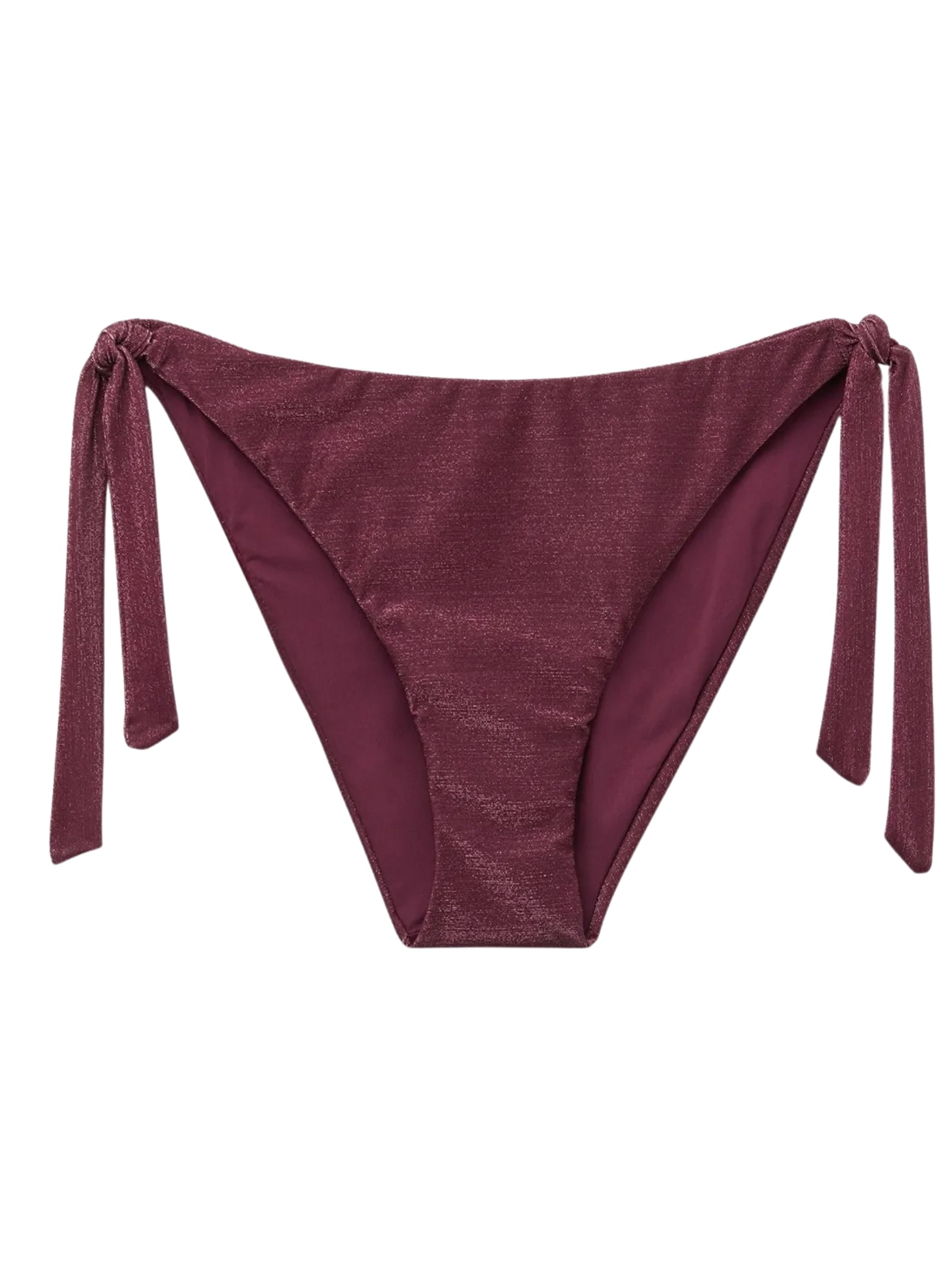 Calcinha De Biquíni Com Amarração Golden Glow Roxo Calzedonia