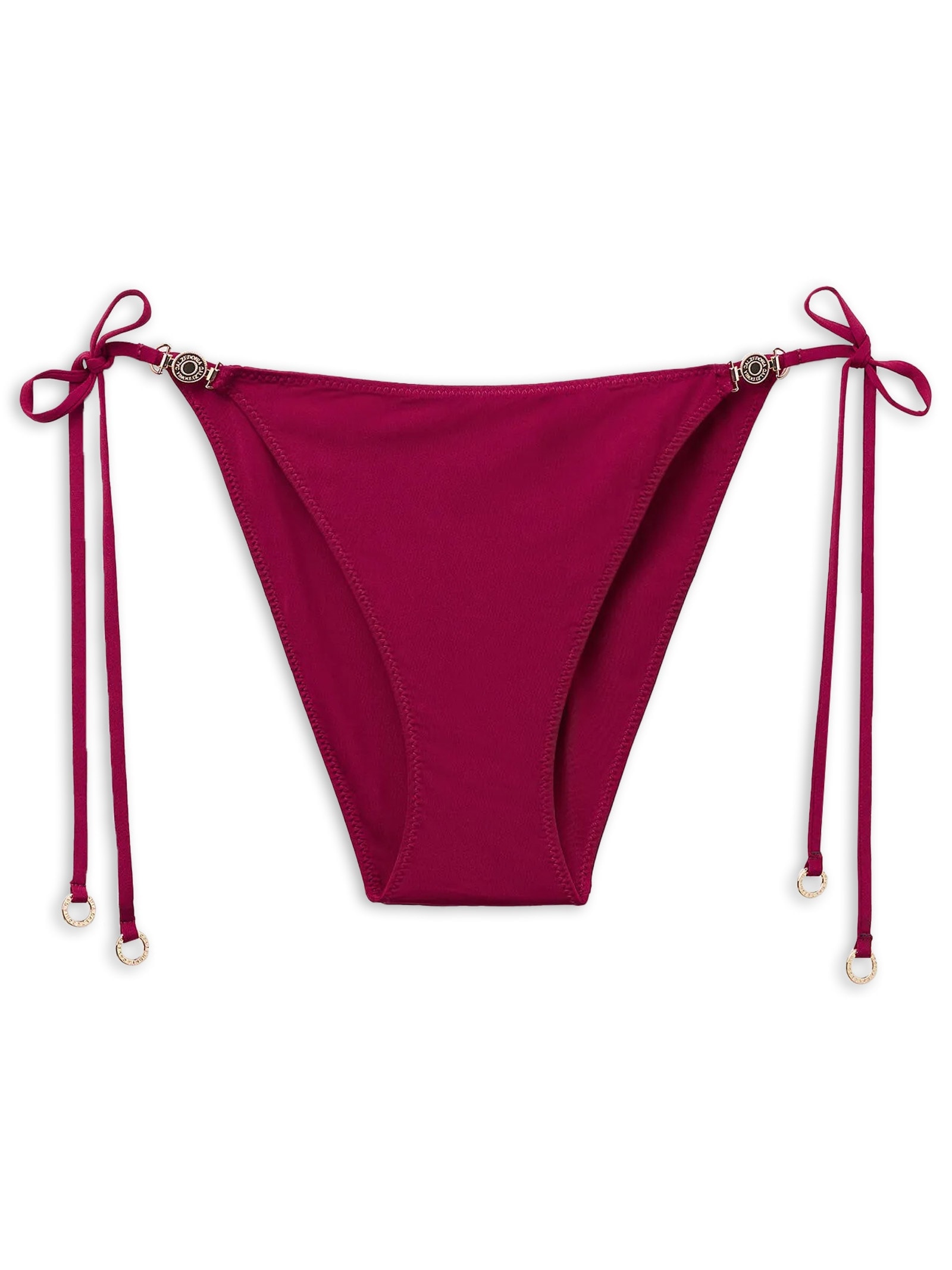 Calcinha De Biquíni Com Amarração Minimal Fit Bordô Calzedonia