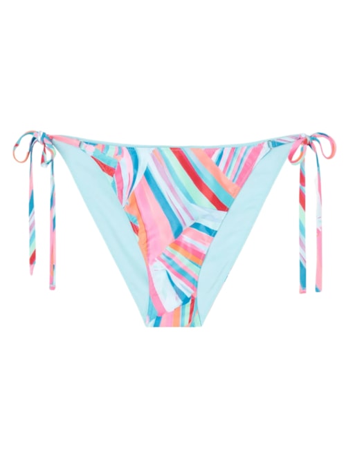 Calcinha De Biquíni Com Amarração Neon Summer - Azul