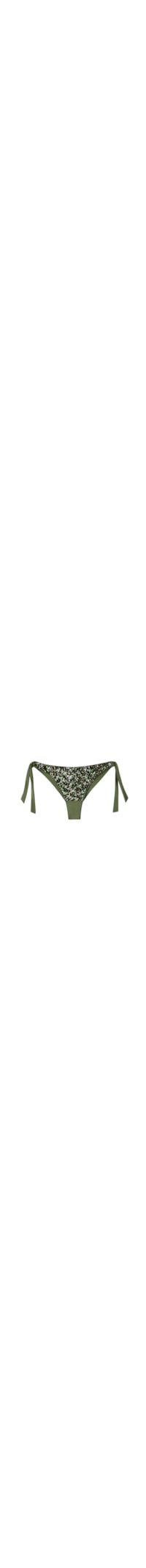 Calcinha De Biquíni Com Laços Glowing Surface - Verde