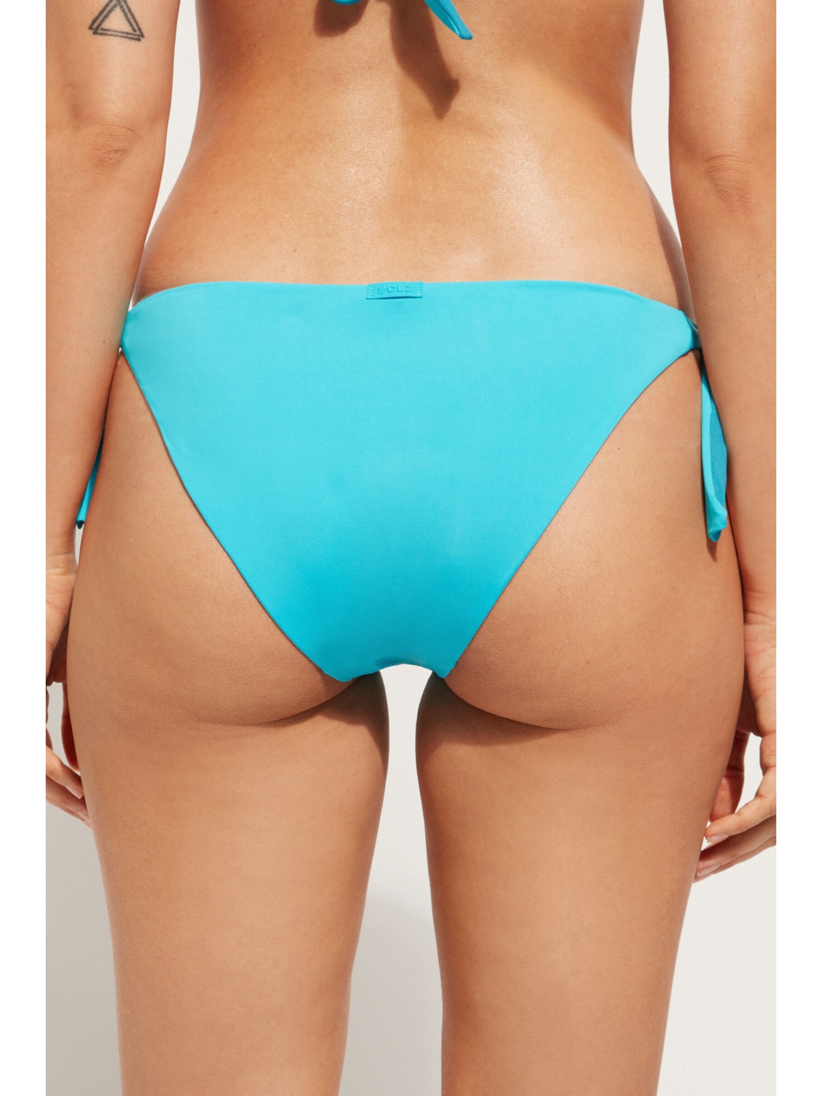 Calcinha De Biquíni Com Laços Indonésia Azul Calzedonia