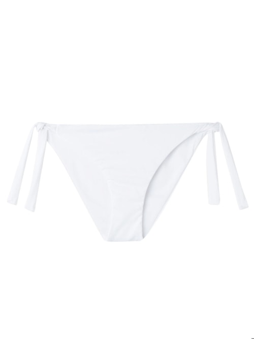 Calcinha De Biquíni Com Laços Indonesia Eco – Branco