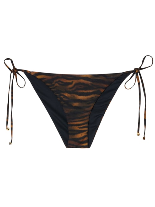 Calcinha De Biquíni Com Laços Mombasa – Marrom