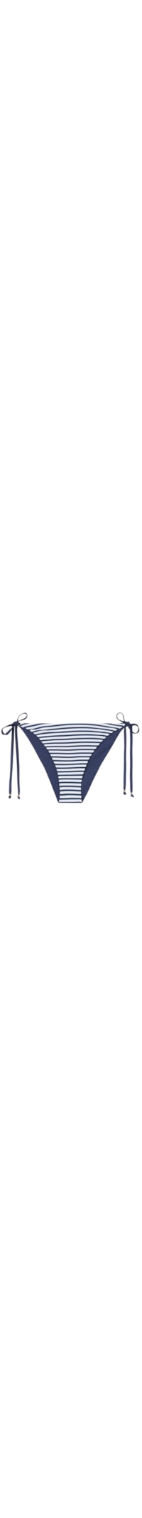 Calcinha De Biquíni Com Laços Nautical Stripes - Azul