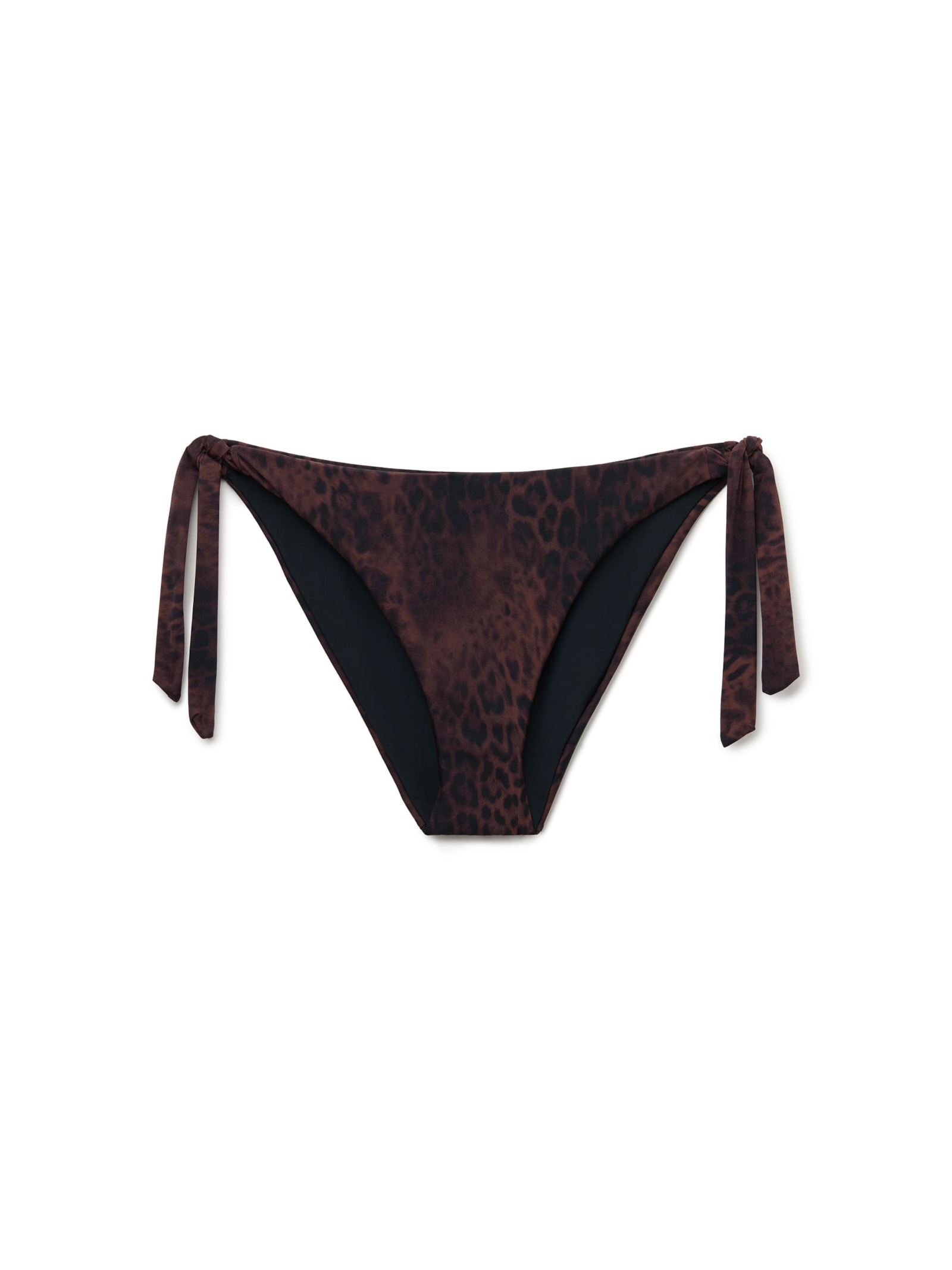 Calcinha De Biquíni Dark Animalier Marrom Calzedonia