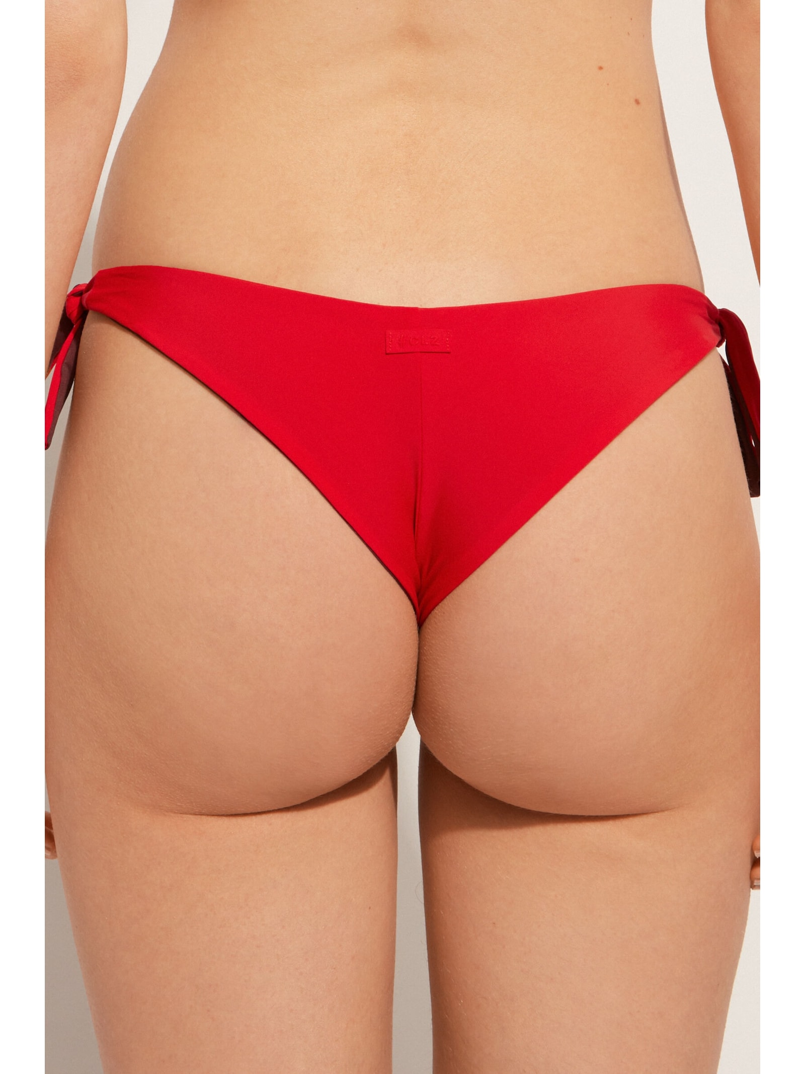 Calcinha De Biquíni De Brasileira Com Laços Indonésia Vermelho Calzedonia
