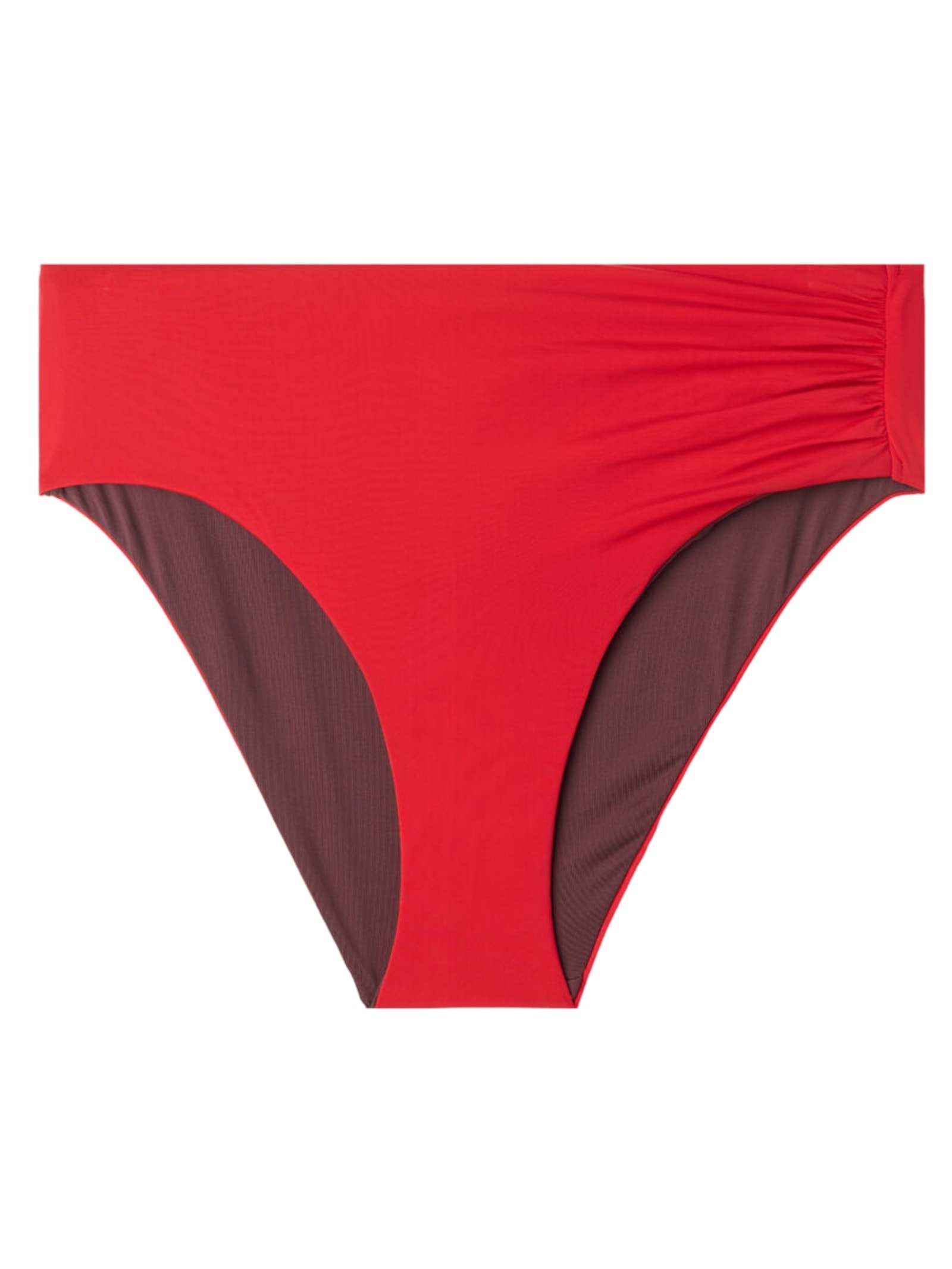 Calcinha De Biquíni De Cintura Alta Indonésia Vermelho Calzedonia