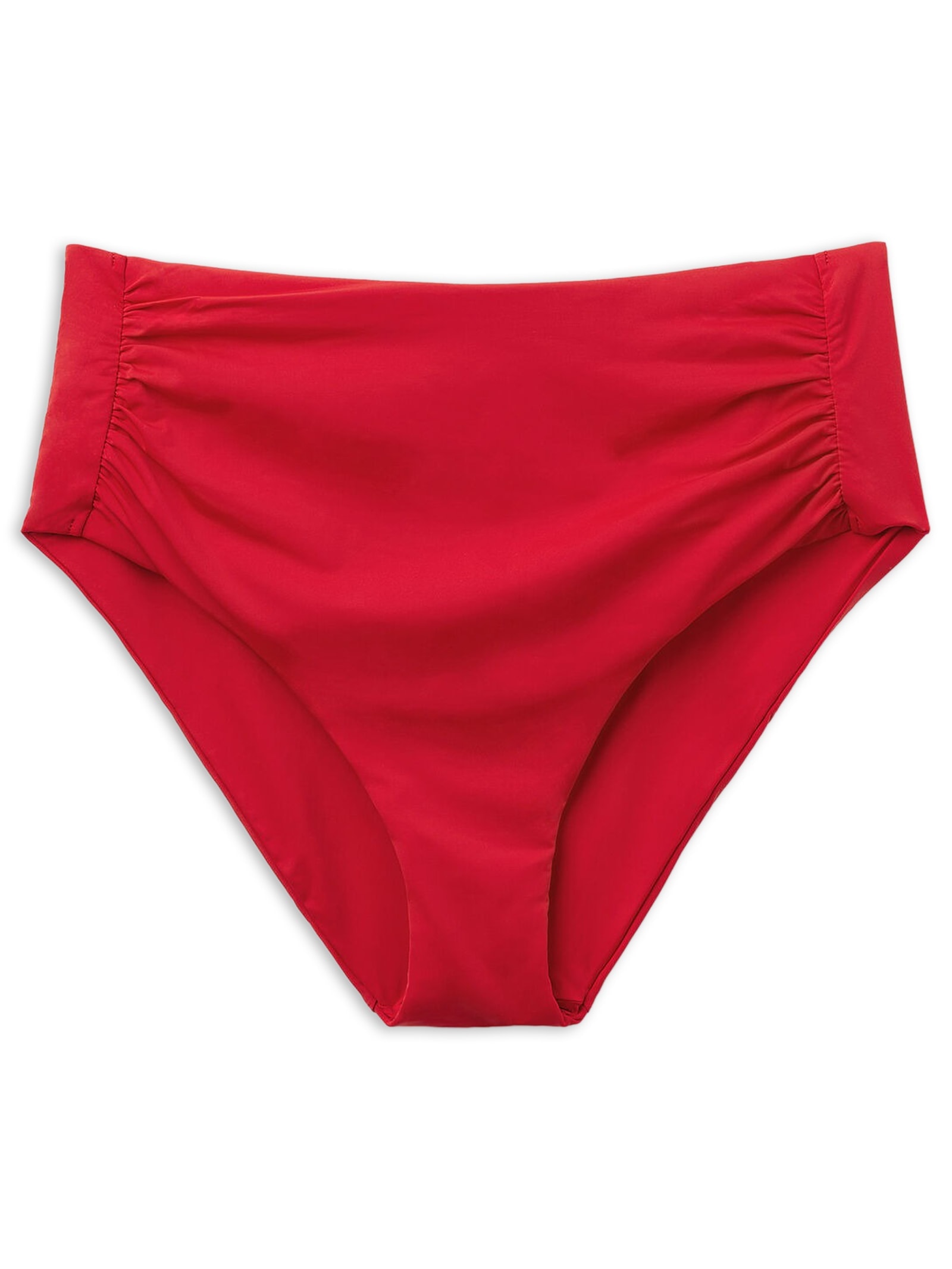 Calcinha De Biquíni De Cintura Alta Modeladora Indonésia Vermelho Calzedonia