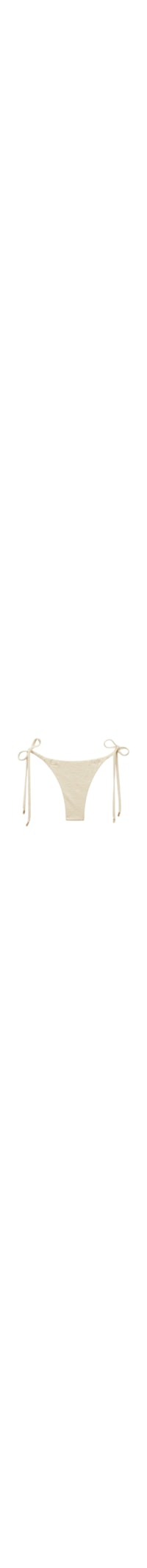 Calcinha De Biquíni Fio Dental Com Amarração Wild Jungle - Off-White