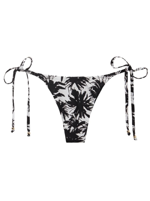 Calcinha De Biquíni Fio Dental Palms – Preto