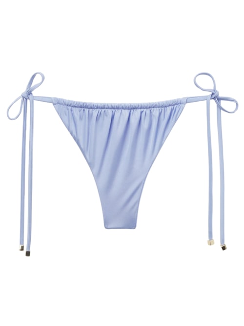 Calcinha De Biquíni Fio Dental Shiny Satin – Azul