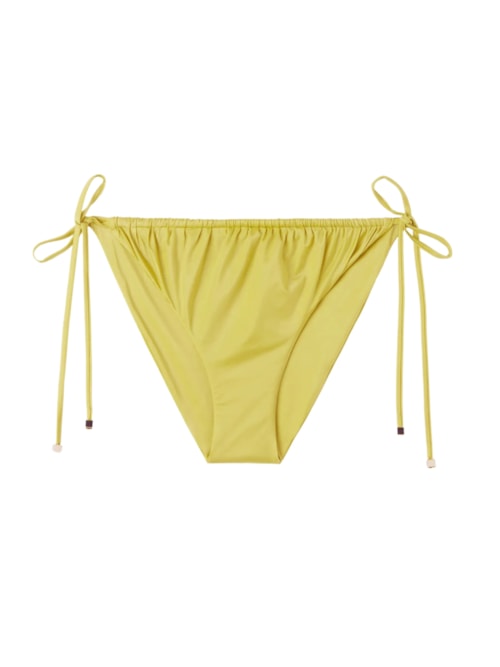 Calcinha De Biquíni Shiny Satin – Amarelo