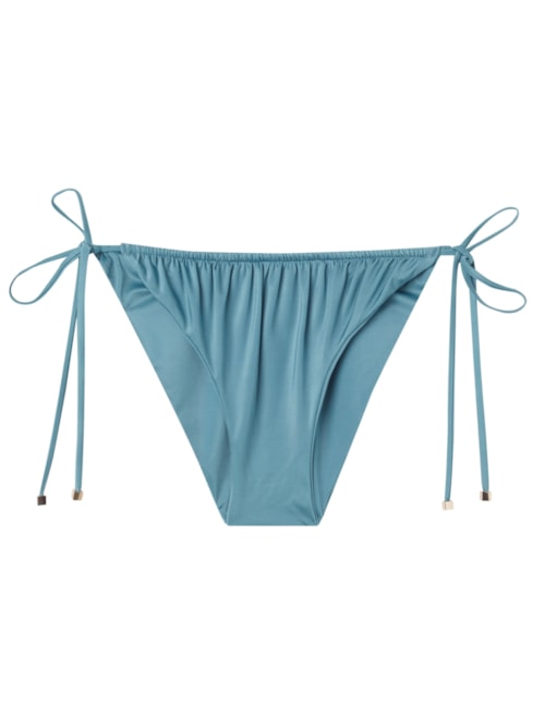 Calcinha De Biquíni Shiny Satin – Azul