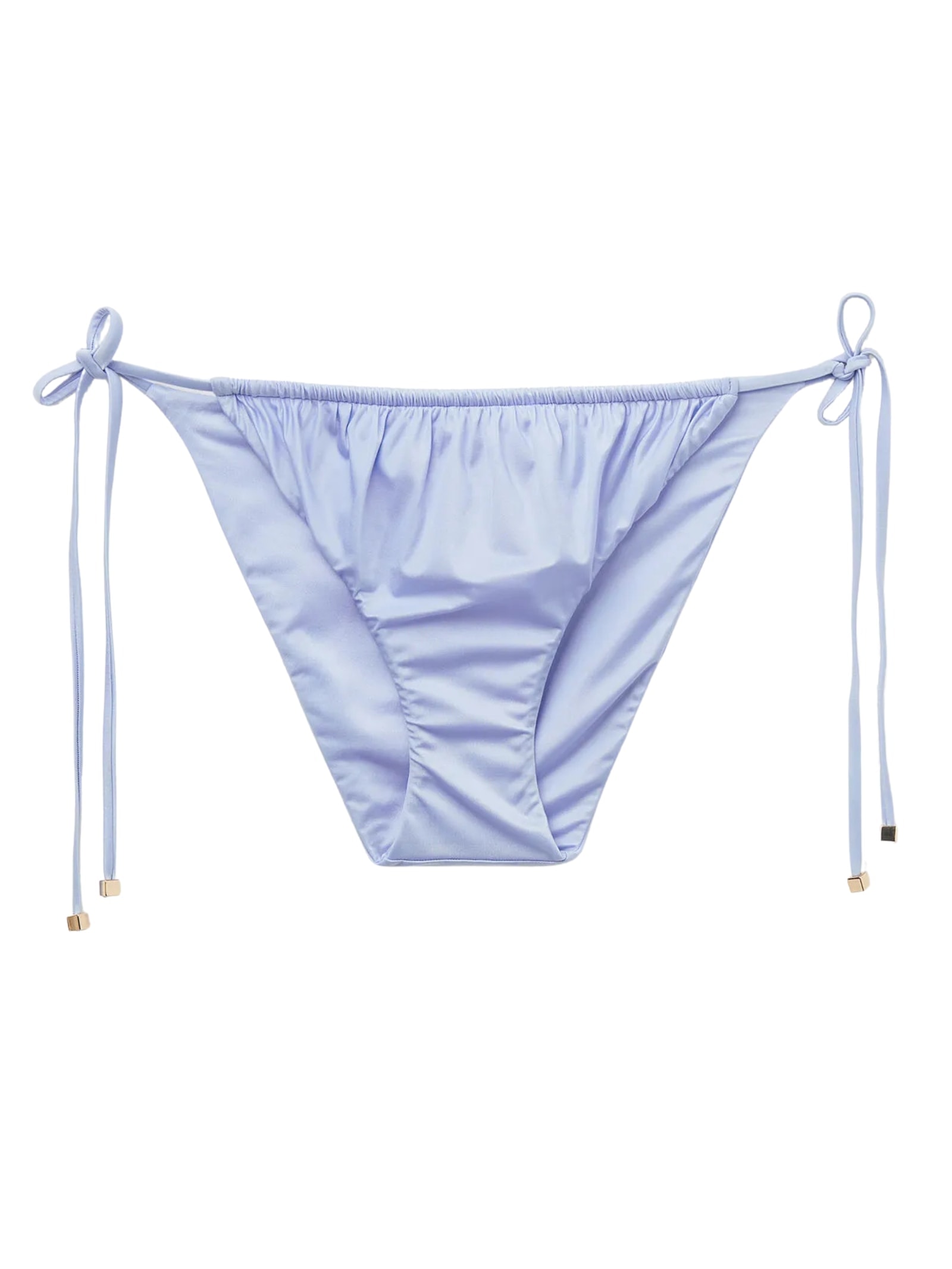 Calcinha De Biquíni Shiny Satin Azul Calzedonia