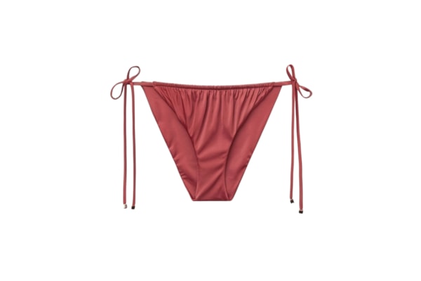 Calcinha De Biquíni Shiny Satin - Laranja