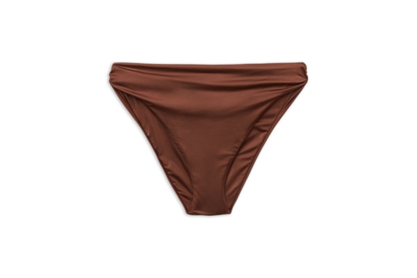 Calcinha De Biquíni Shiny Satin - Marrom