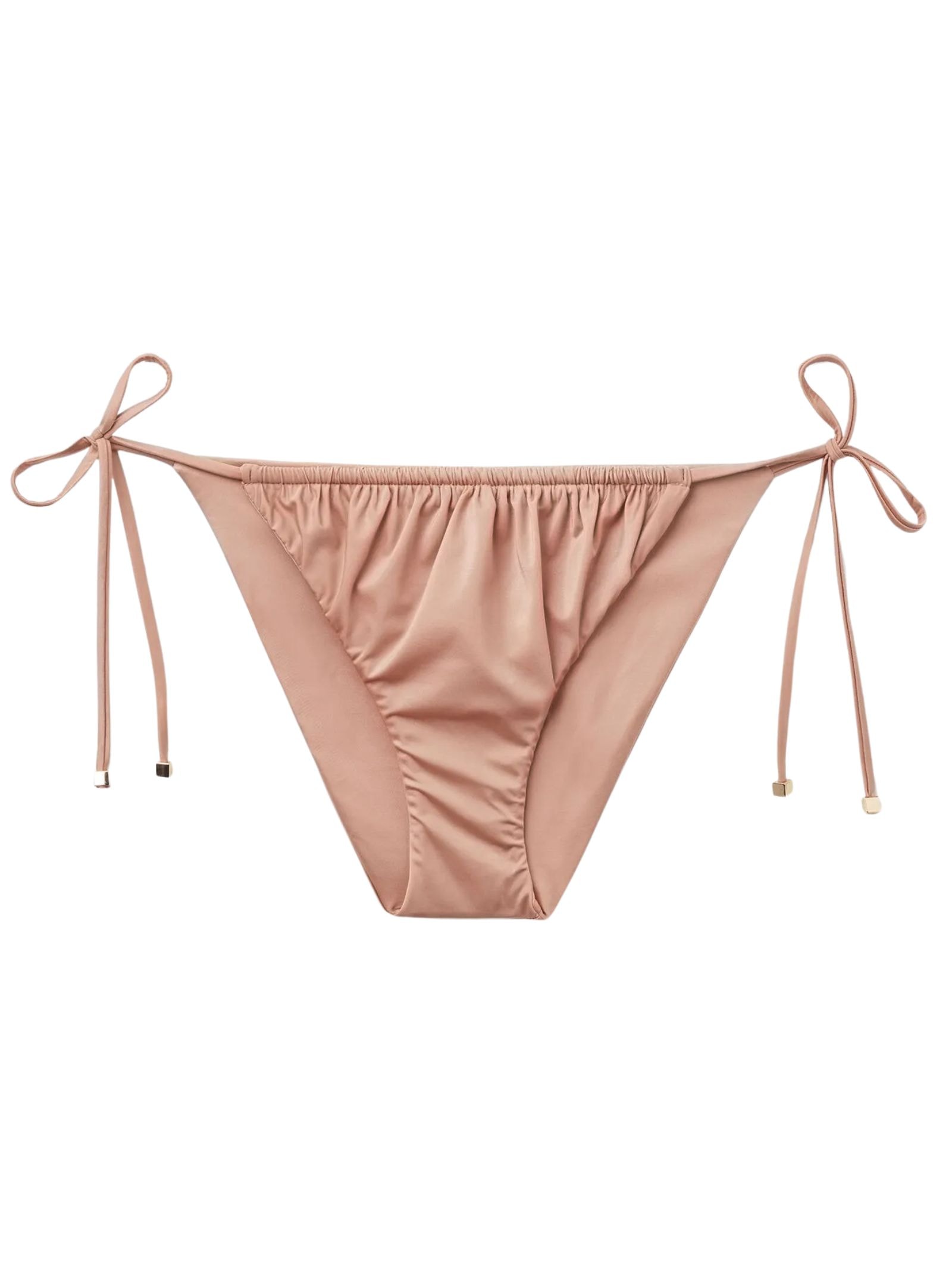 Calcinha De Biquíni Shiny Satin Rosa Calzedonia