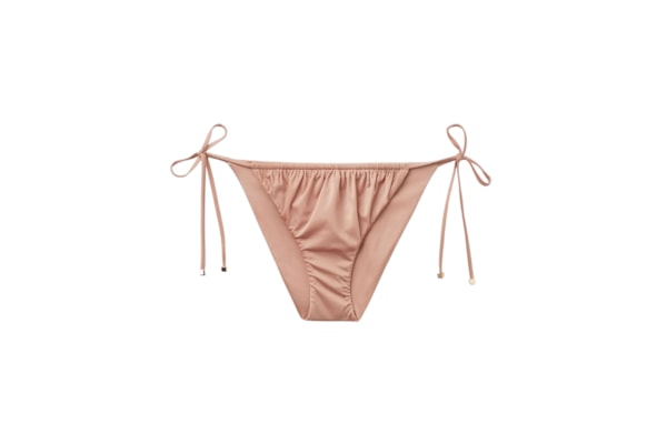 Calcinha De Biquíni Shiny Satin - Rosa