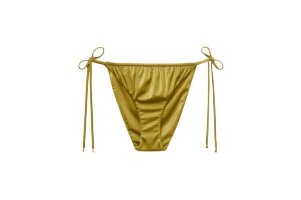 Calcinha De Biquíni Shiny Satin - Verde