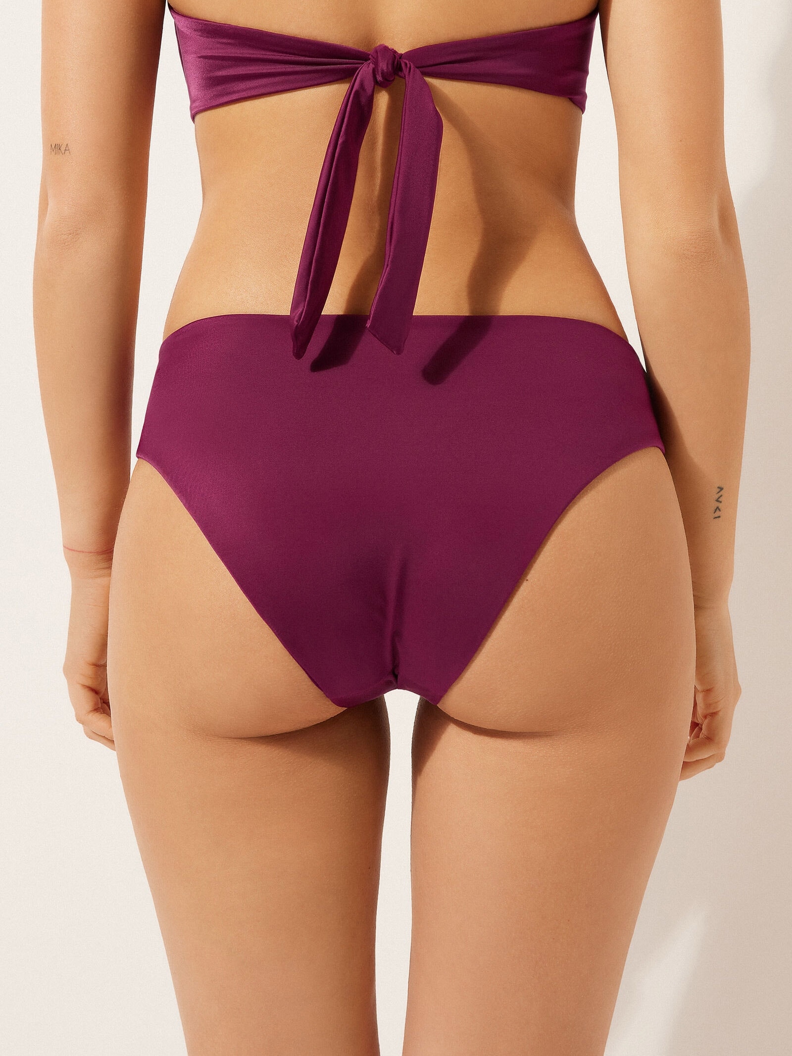 Calcinha De Biquíni Timeless Diva Bordô Calzedonia