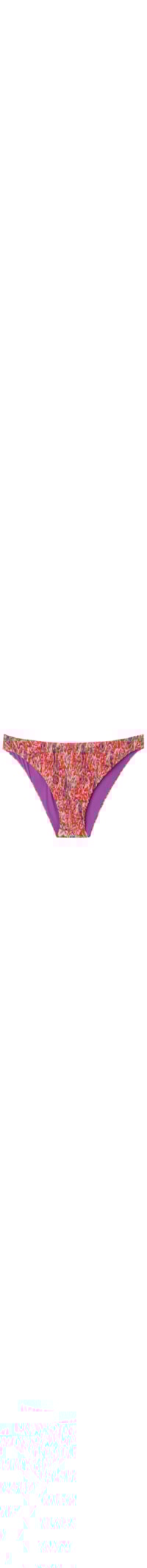 Calcinha De Biquíni Vibrant Paisley - Vermelho