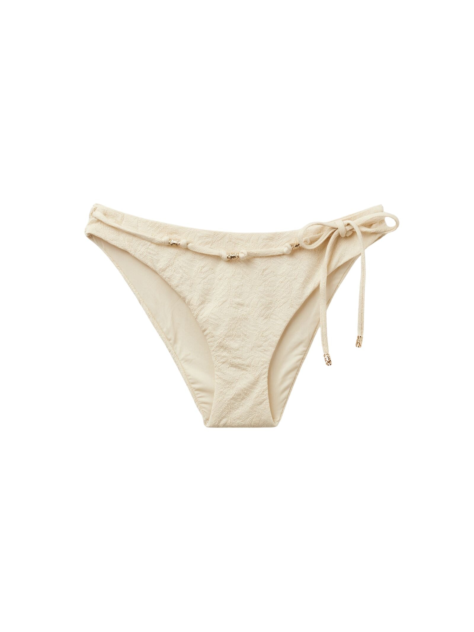 Calcinha De Biquíni Wild Jungle Off-White Calzedonia