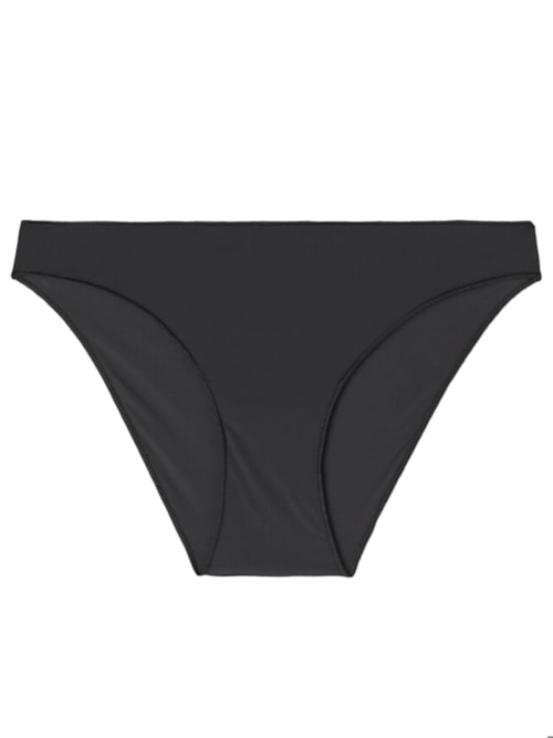 Calcinha De Cintura Baixa Em Microfibra Ultralight - Preto