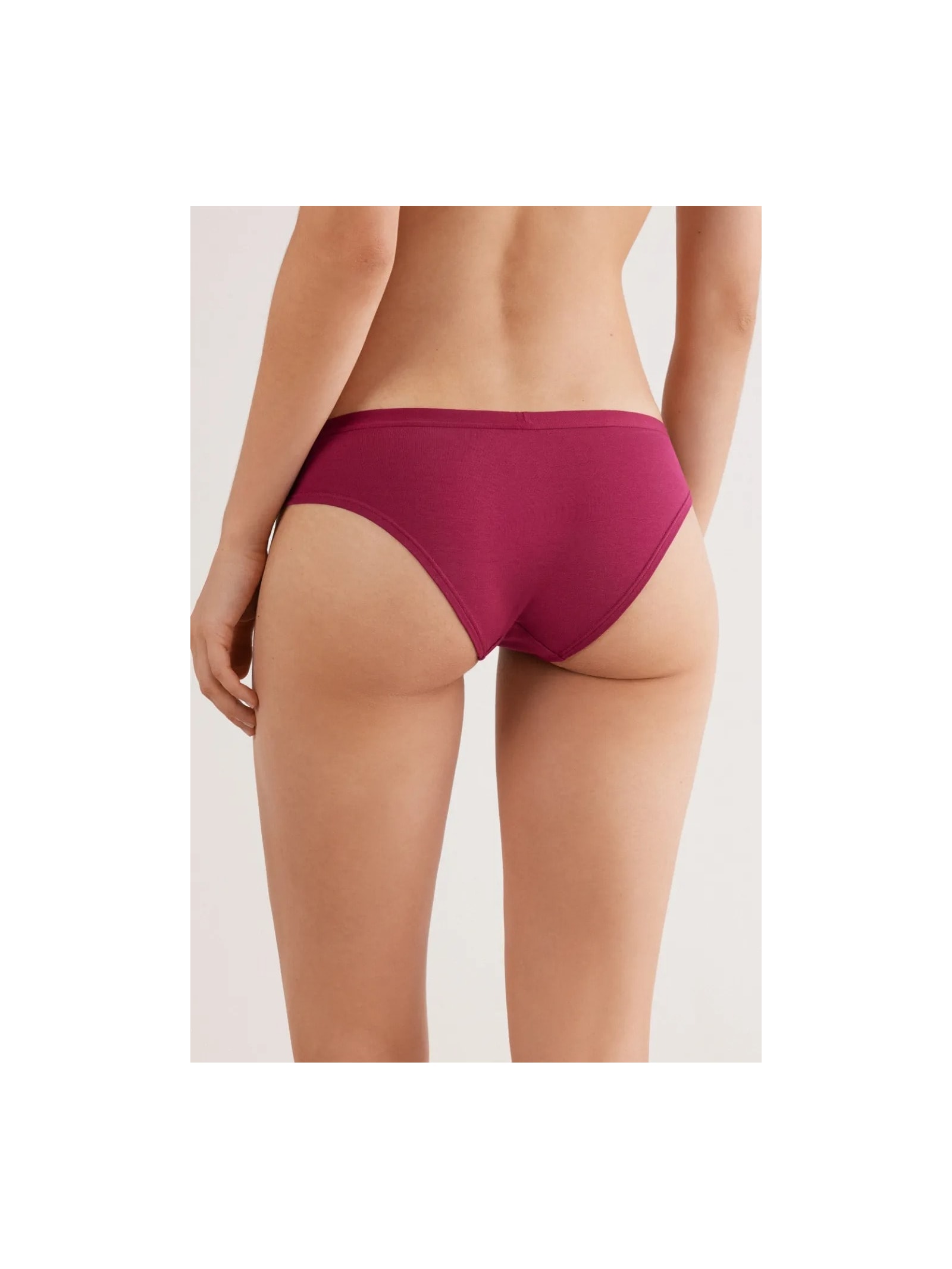 Calcinha Em Algodão Bordô Intimissimi