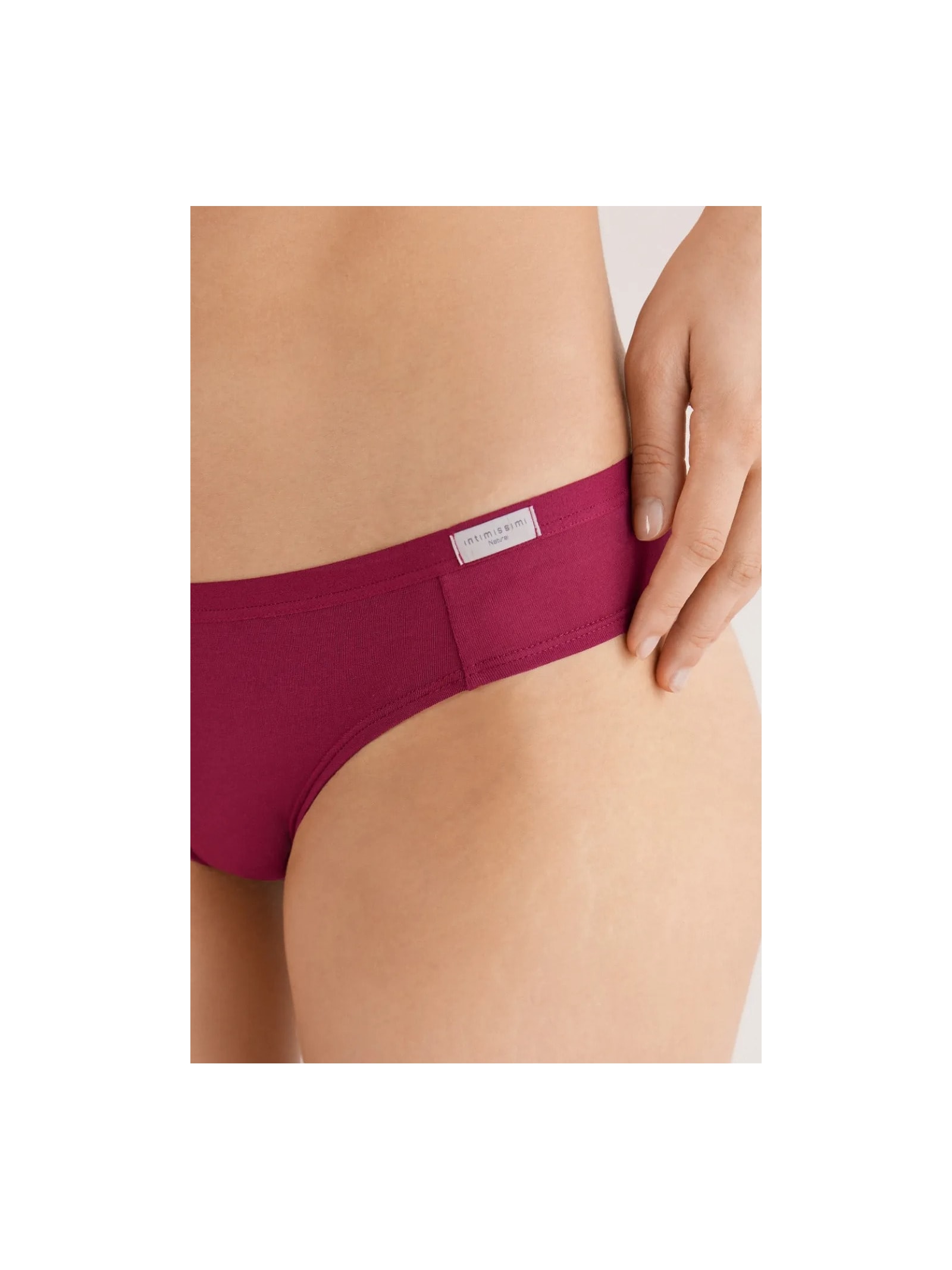 Calcinha Em Algodão Bordô Intimissimi