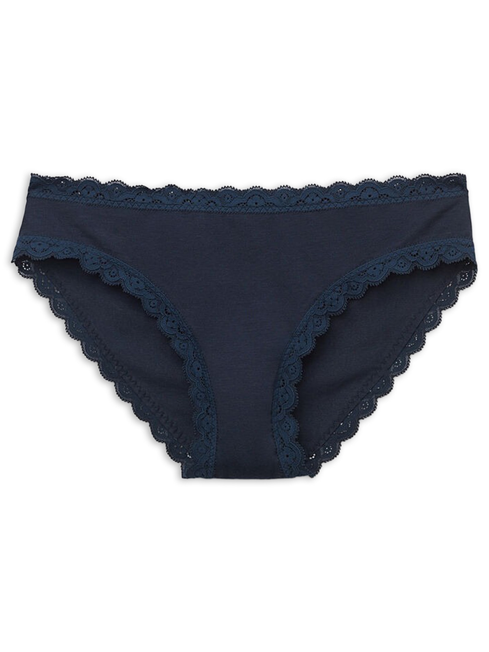 Calcinha Em Algodão e Renda Azul Intimissimi