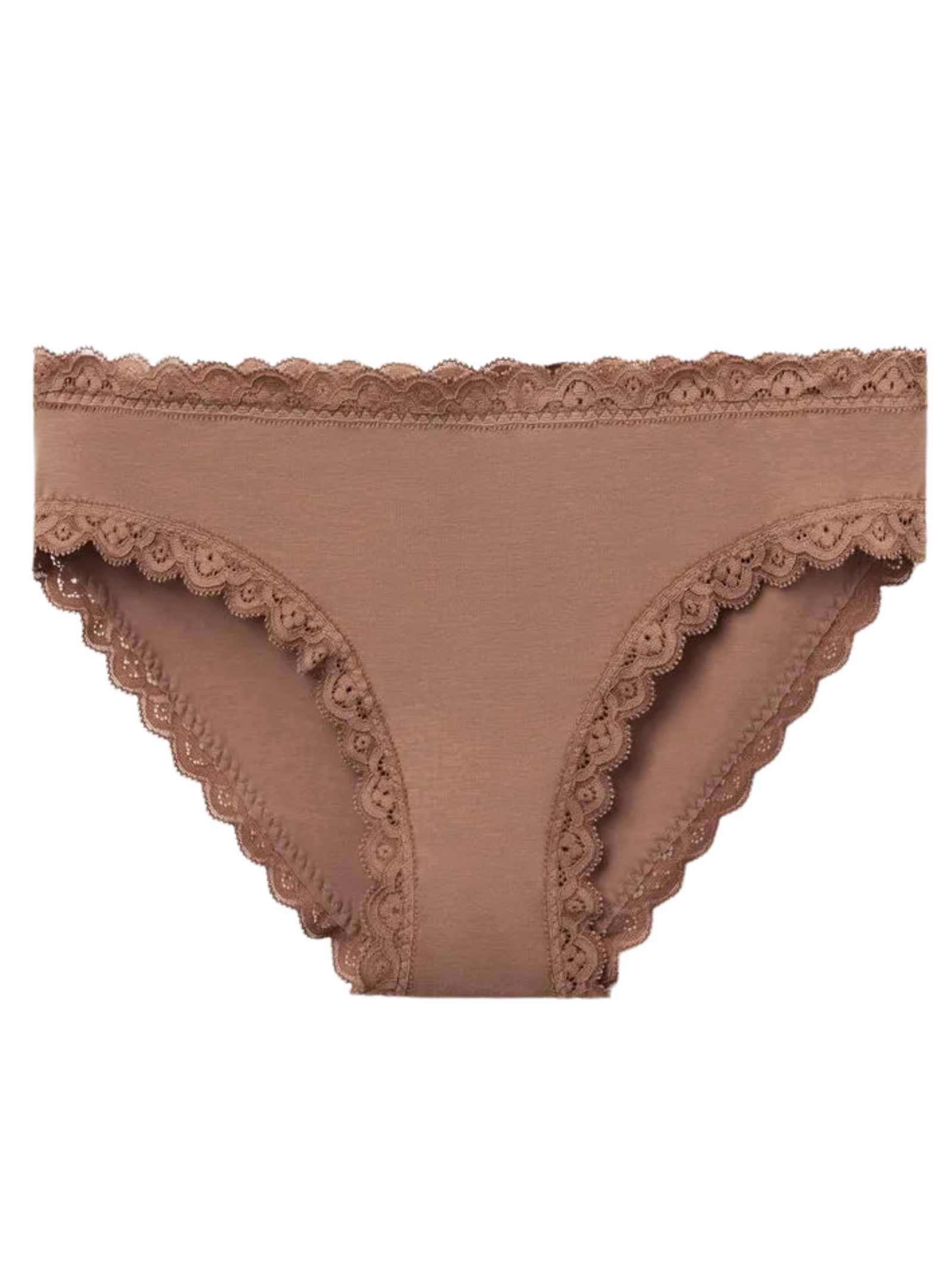 Calcinha Em Algodão e Renda Marrom Intimissimi