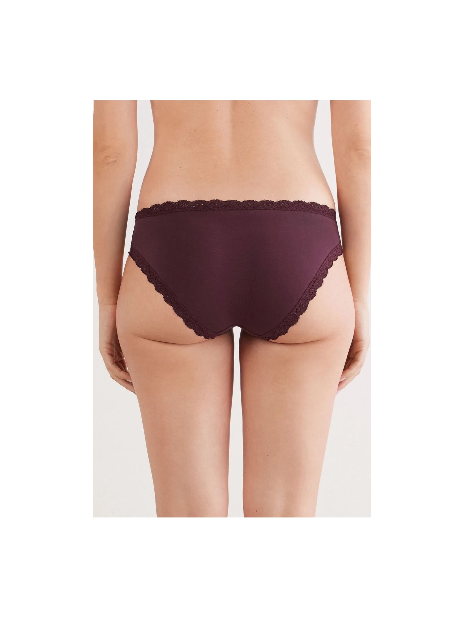 Calcinha Em Algodão e Renda Vermelho Intimissimi