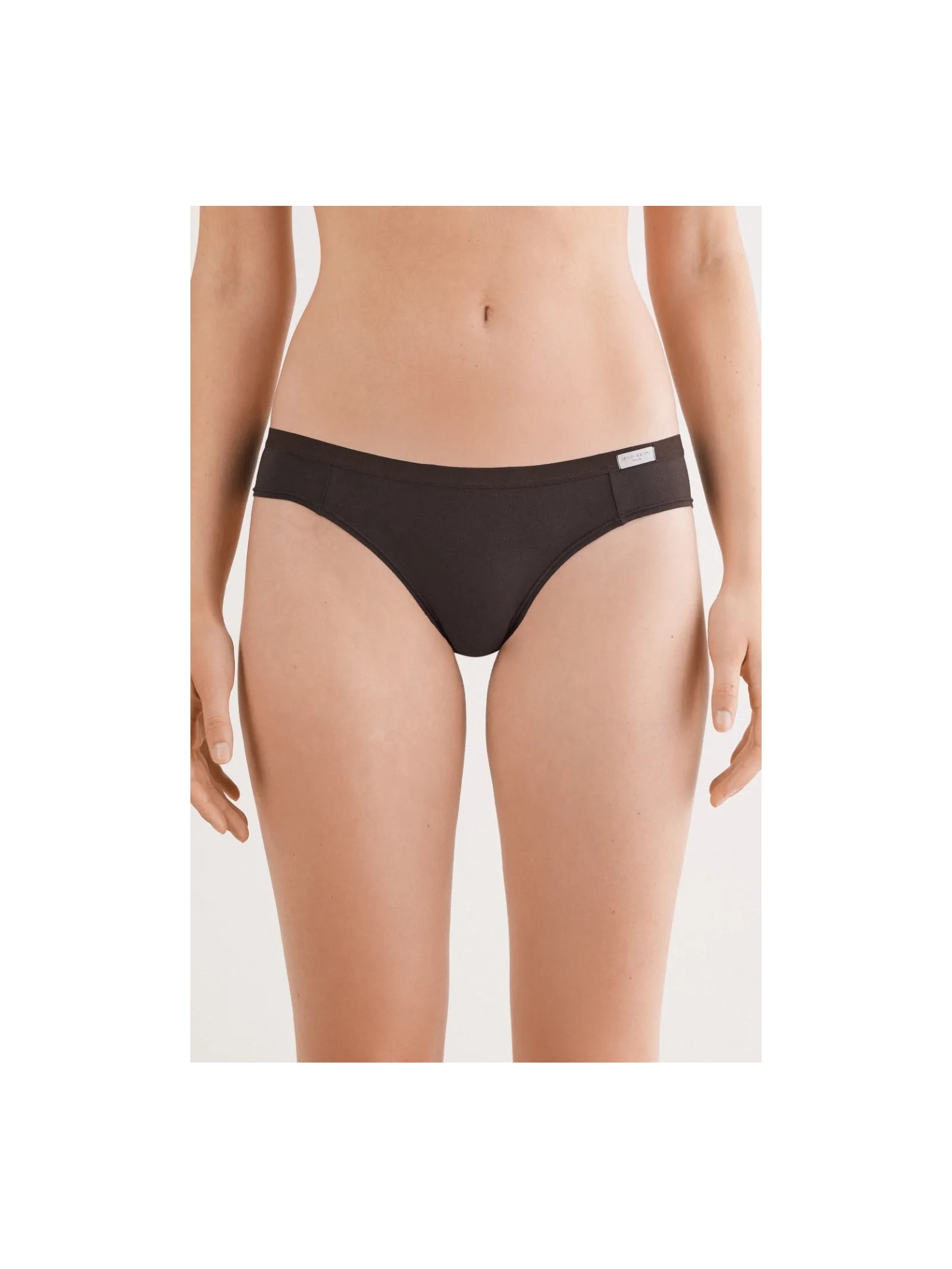 Calcinha Em Algodão Marrom Intimissimi